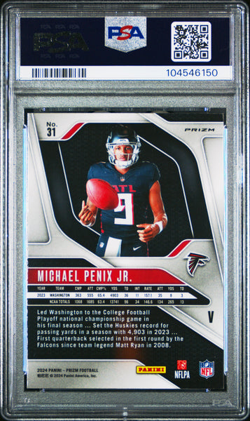 Michael Penix JR. - 2024 Panini Prizm Rookie Variation PSA 10