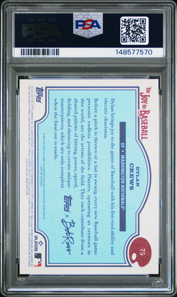 Dylan Crews - 2025 Topps X Bob Ross The Joy Of Baseball PSA 10