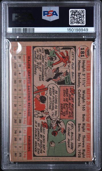Billy Martin - 1956 Topps PSA 2