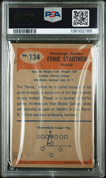 Ernie Stautner - 1955 Bowman PSA 3