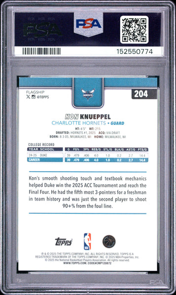 Kon Knueppel - 2025 Topps PSA 9