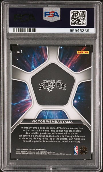 Victor Wembanyama - 2023 Panini Prizm Deep Space PSA 10