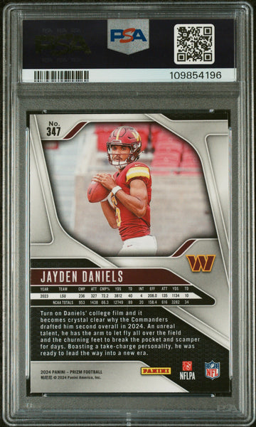 Jayden Daniels - 2024 Panini Prizm PSA 10