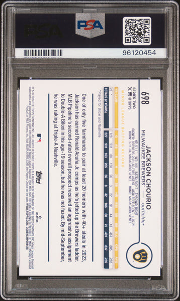 Jackson Chourio - 2024 Topps SP PSA 9