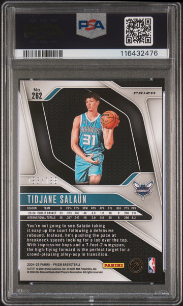 Tidjane Salaun - 2024 Panini Prizm Blue PSA 10