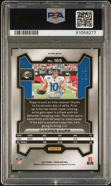 Cooper Kupp - 2023 Panini Prizm Gold Sparkle PSA 10