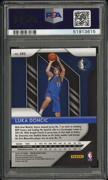 Luka Doncic - 2018 Panini Prizm Basketball Rookie #280 PSA 9