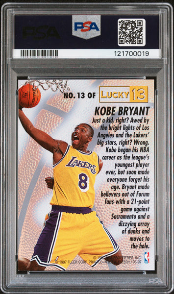 Kobe Bryant - 1996 Fleer Lucky 13 PSA 9
