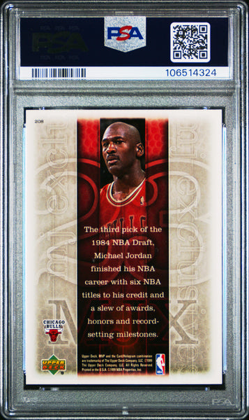Michael Jordan - 1999 Upper Deck MVP PSA 8 #208