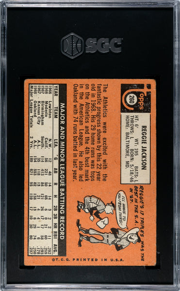 Reggie Jackson - 1969 Topps SGC 2.5