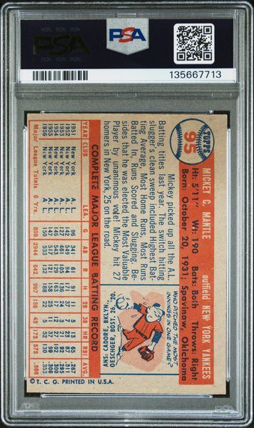 Mickey Mantle - 1957 Topps PSA 5