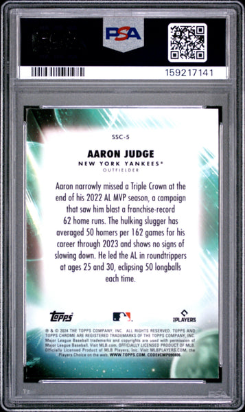 Aaron Judge - 2024 Topps Chrome Update Stratospheric Stars PSA 10
