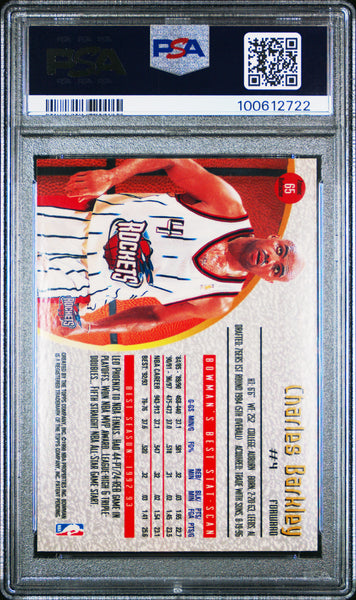 Charles Barkley - 1997 Bowman's Best Atomic Refractor PSA 8