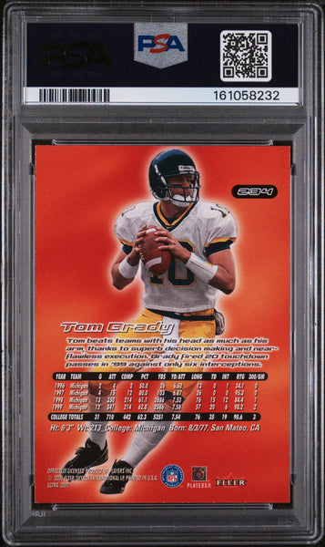 Tom Brady - 2000 Ultra Rookie #234 PSA 7