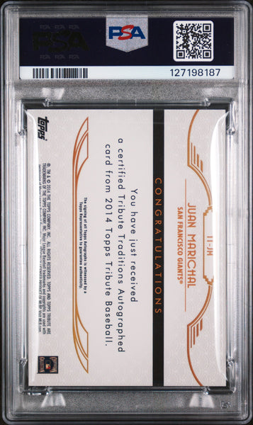 Juan Marichal - 2014 Topps Tribute Traditions Auto Green PSA 10 /25