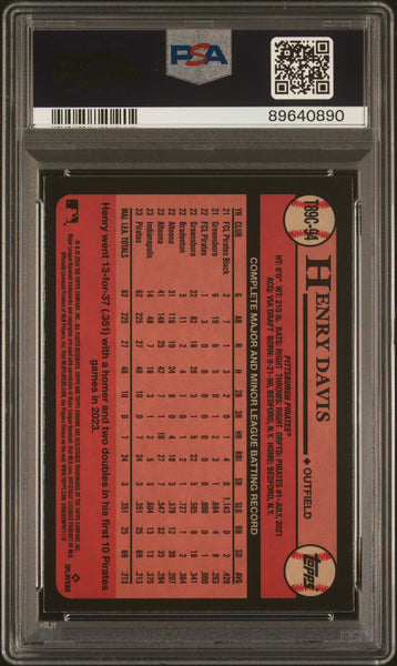 Henry Davis - 2024 Topps Silver Pack 1989 Chrome Promo PSA 9