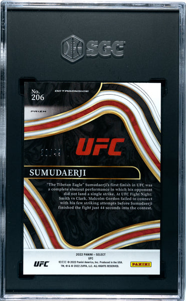 Sumudaerji - 2022 Panini Select Ufc Blue Disco Prizm SGC 10