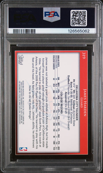 James Harden - 2009 Topps PSA 8