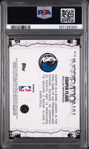 Cooper Flagg - 2025 Topps Chrome Inspirational Refractor PSA 10 Rookie
