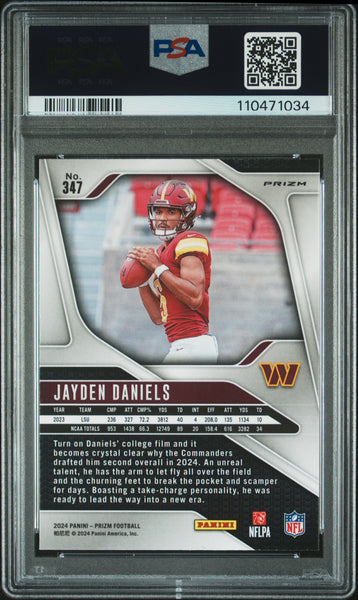 Jayden Daniels - 2024 Panini Prizm Disco PSA 9