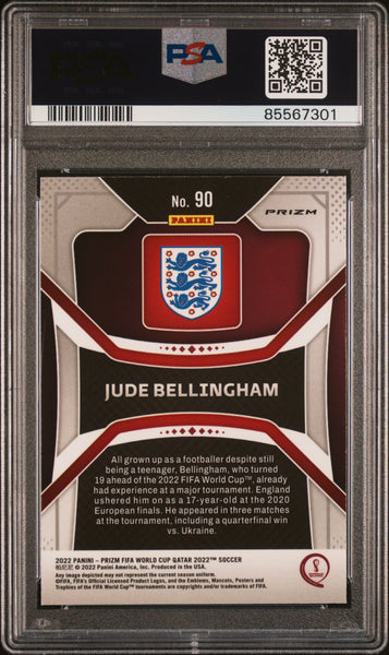 Jude Bellingham - 2022 Panini Prizm World Cup Qatar Red Choice PSA 10