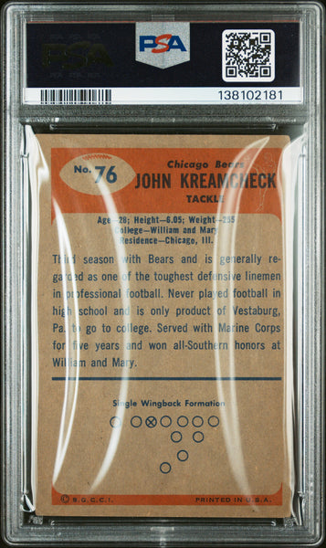 John Kreamcheck - 1955 Bowman PSA 2