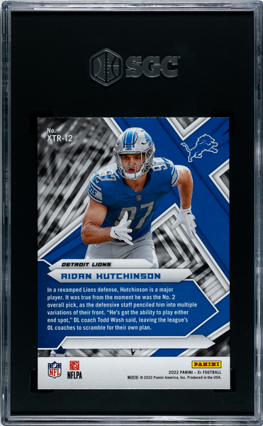 Aidan Hutchinson - 2022 Panini Xr Xtreme Rookies Gold SGC 9.5 Rookie