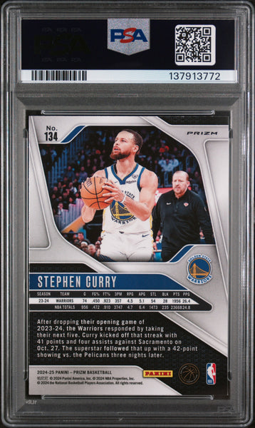 Stephen Curry - 2024 Panini Prizm Silver PSA 9