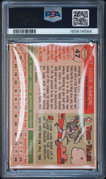 Hank Aaron - 1955 Topps #47 PSA 4