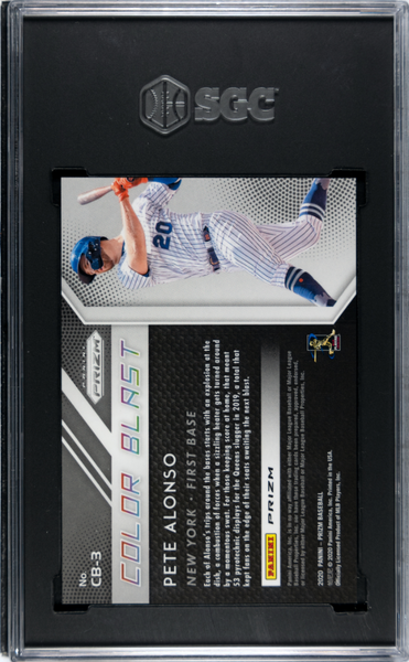 Pete Alonso - 2020 Panini Prizm Color Blast #CB-3 SGC 10
