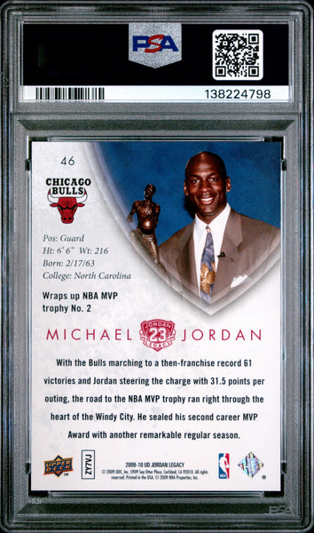 Michael Jordan - 2009-10 Upper Deck Jordan Legacy Gold PSA 10 #46