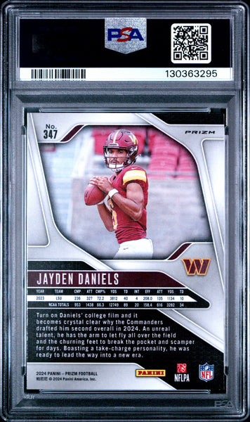 Jayden Daniels - 2024 Panini Prizm Silver PSA 10 Rookie
