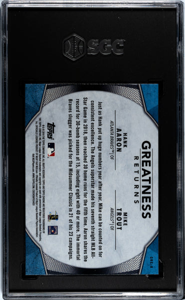 Trout Aaron - 2019 Topps Chrome Greatness Returns SGC 10