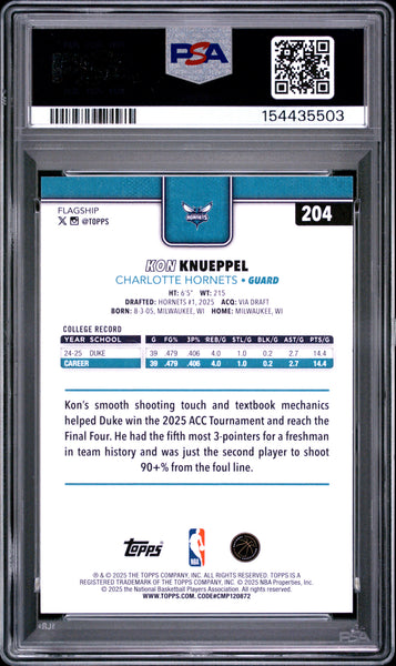 Kon Knueppel - 2025 Topps PSA 10