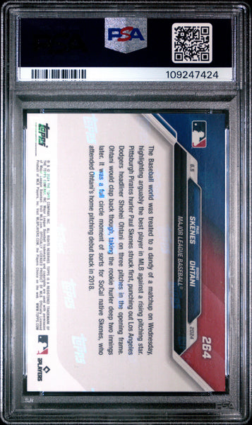 SHOHEI OHTANI PAUL SKENES - 2024 Topps Now Rookie PSA 10 #264