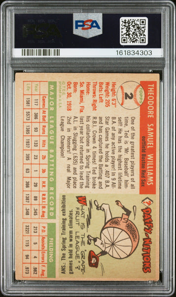 Ted Williams - 1955 Topps PSA 3