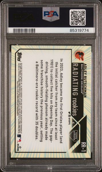 Adley Rutschman - 2023 Topps Chrome Radiating Rookies PSA 10