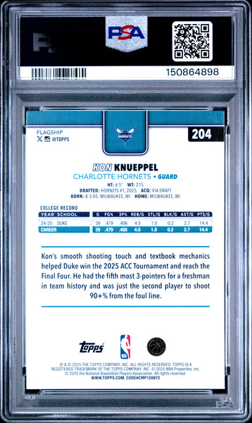 Kon Knueppel - 2025 Topps PSA 10