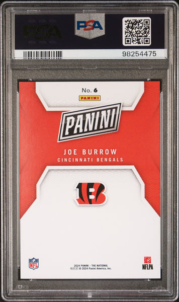 Joe Burrow - 2024 Panini National Convention Silver Pack Orange PSA 9 126/199
