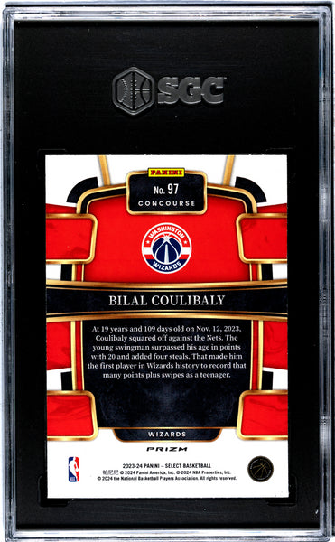 Bilal Coulibaly - 2023 Panini Select Tiger Prizm SGC 8