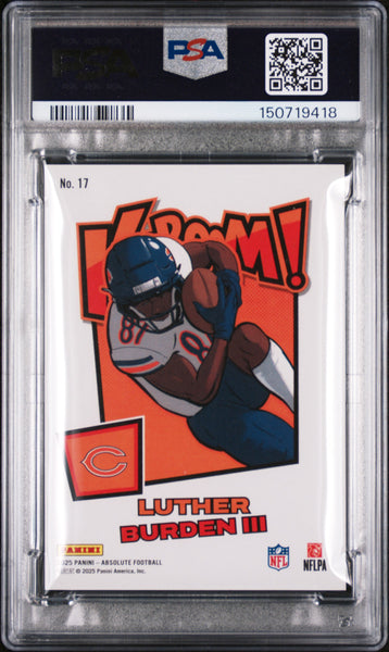 Luther Burden III - 2025 Panini Absolute Kaboom! Horizontal PSA 9