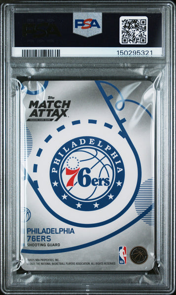 VJ Edgecombe - 2025 Topps Match Attax PSA 10