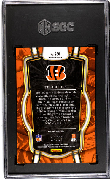 Tee Higgins - 2022 Panini Select Tie Dye Prizm SGC 9.5