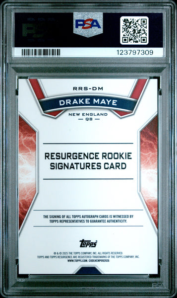 Drake Maye - 2024 Topps Resurgence Resurgence Rookie Signatures PSA 10