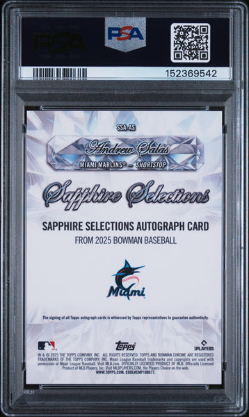 Andrew Salas - 2025 Bowman Red PSA 10 3/5