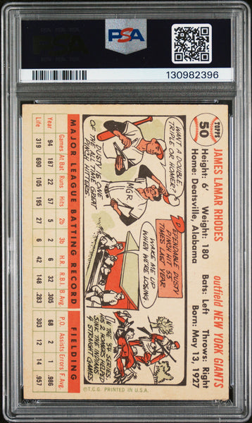 Dusty Rhodes - 1956 Topps White Back PSA 5