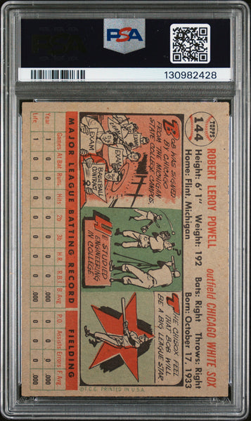 Leroy Powell - 1956 Topps Gray Back PSA 2