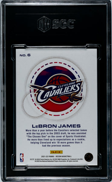 LeBron James - 2021 Panini Recon Rookie Review SGC 10