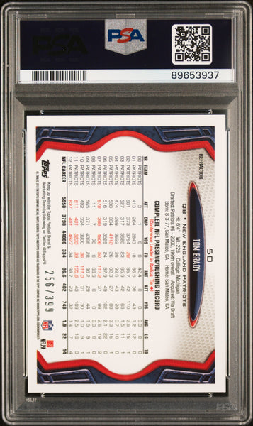 Tom Brady - 2013 Topps Chrome Pink Refractor PSA 10