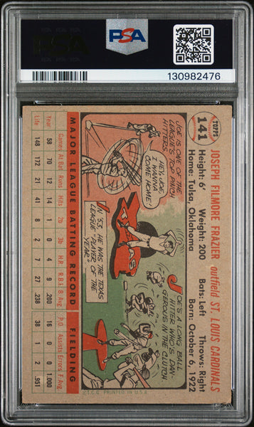 Joe Frazier - 1956 Topps Gray Back PSA 4